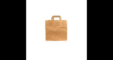 Tas iezzy kraft papier 26x17x25cm bruin 250 stuks