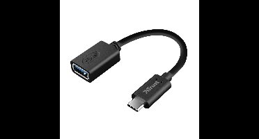 Trust Calyx - USB-C naar USB-A adapter - Zwart