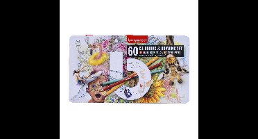 Tekenset bruynzeel creatieve kunstenaars 60 delen | 4 stuks