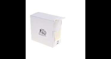 Etiket rillprint 35mm 500st op rol wit