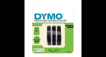 Relieftape dymo embossing plastic 9mm wit