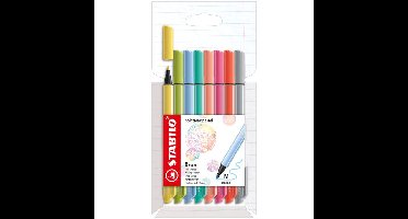 Viltstift stabilo pointmax 488/8 m pastel 8st ass | 10 stuks