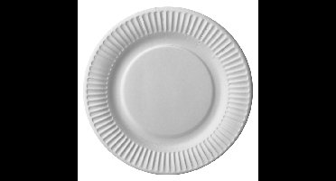 Bord iezzy d 180mm karton wit | 10 stuks