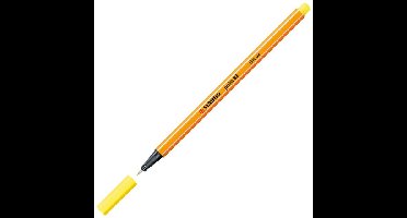 Fineliner stabilo point 88/24 f citroengeel | 10 stuks