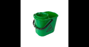 Mopemmer met korf 12 ltr groen