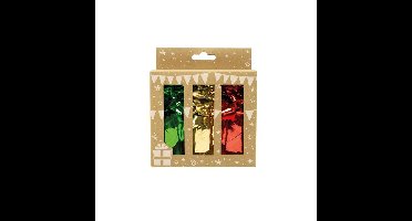 Cadeauversieringsset 12-delig 3 kleurig