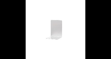 Boekensteun maul 12x12x17.5cm aluminium zilver