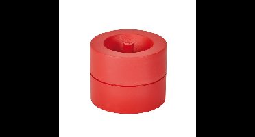 Papercliphouder maulpro recycled ø73x60mm rood