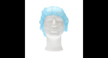 Haarnet cmt bouffant non-woven l 53cm pp blauw