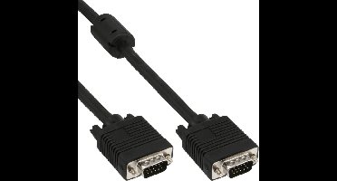 InLine 17719B VGA kabel 2 m VGA (D-Sub) Zwart