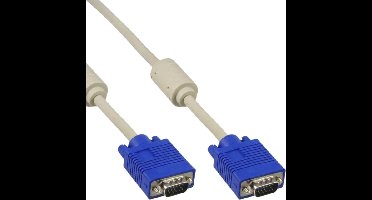 InLine 17719 VGA kabel 2 m Beige