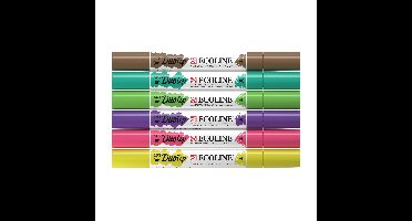 Duotip talens ecoline set 6 stuks botanisch