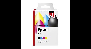 Inktcartridge quantore epson 27xl zwart+3kleur