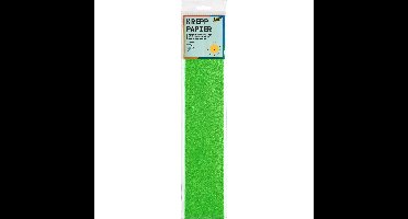 Crepepapier folia 50x250cm 10vel 140 geelgroen | 10 stuks