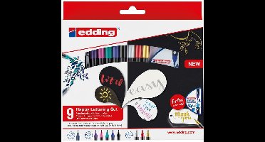 Brushpen edding 1340 happy lettering assorti