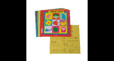 Vouwblaadjes papurys vierkant 20x20cm