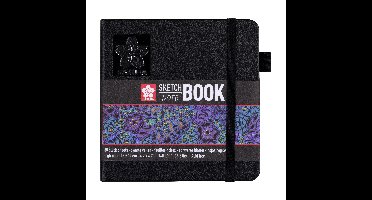 Schetsboek sakura 80 zwarte vellen 120x120mm zwart | 5 stuks