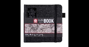Schetsboek sakura 80 witte vellen 120x120mm zwart