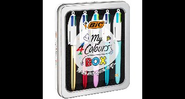 Balpen bic 4kleuren my bic in blik m assorti