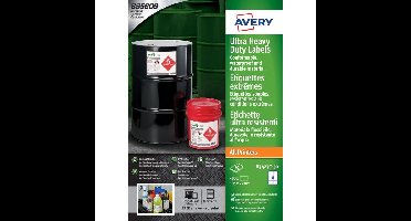 Etiket avery b3427-50 105x74mm pe wit 400st