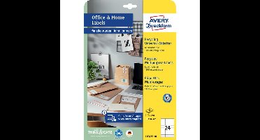 Etiket avery lr3475-10 70x36mm recycled wit 240st