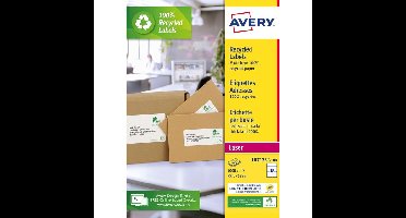Etiket avery lr7173-100 99.1x57 recycled wt 1000st