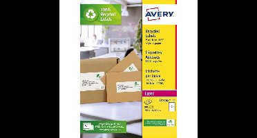 Etiket avery lr7168 199.6x143.5 recycled wt 200st