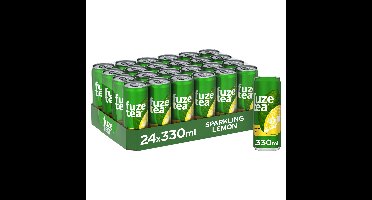 Frisdrank fuze tea black tea sparkling lemon 330ml