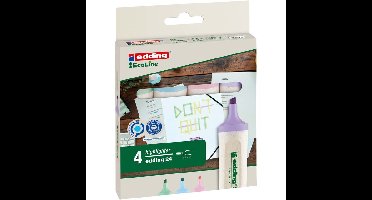 Markeerstift edding 24 eco 2-5mm pastel assorti | 6 stuks