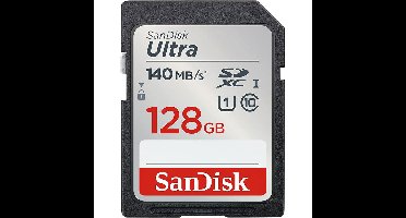 Geheugenkaart sandisk sdxc ultra 128gb