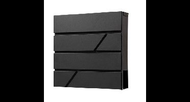 Brievenbus brasq pb200 deluxe wand zwart