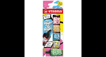 Markeerstift stabilo boss mini by snooze 6st ass | 10 stuks