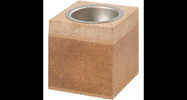Waxinelichthouder creativ company 6x6x6cm mdf | 20 stuks