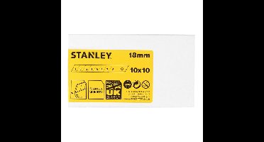 Afbreekmesjes stanley 18mm 10 stuks x 10