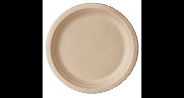 Bord IEZZY Ø170mm suikerriet 50 stuks naturel