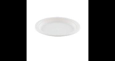 Bord iezzy ø170mm suikerriet wit | 20 stuks