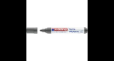 Textielmarker edding 4500 rond 2-3mm grijs | 10 stuks