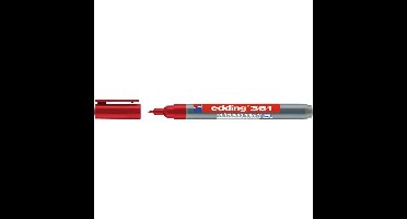 Whiteboardmarker edding 361 rond 1mm rood | 10 stuks