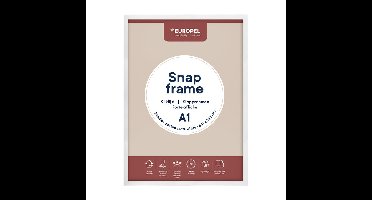 Kliklijst europel a1 25mm mat wit