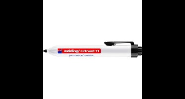 Viltstift edding 11 rond drukknop 1.5-3mm zwart | 10 stuks