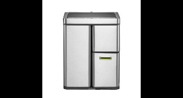 Afvalbak eko mirage plus sensor 30l en 2x15l rvs