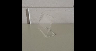 L-standaard acryl bxh 74x53mm A8 Liggend
