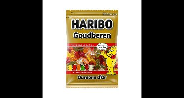 Snoep haribo goudbeertjes zak 250gr | 10 stuks
