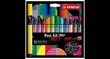 Viltstift stabilo pen 68/12 max arty 12st assorti | 6 stuks