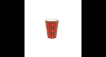 Beker IEZZY 180ml herbruikbaar Scotty 20 stuks rood