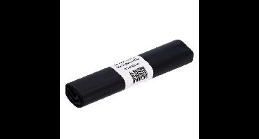 Afvalzak cleaninq 45x50cm recycled t25 15l zwart | 40 stuks