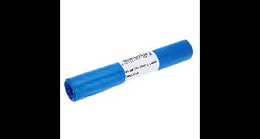 Afvalzak cleaninq 70x110cm t25 120l blauw | 15 stuks