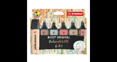 Markeerstift stabilo boss 70/6 etui à 6st nature | 5 stuks
