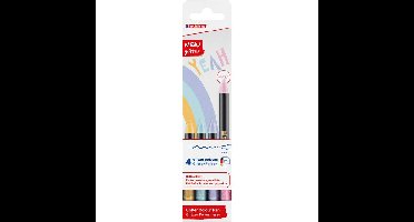 Fineliner edding 1200 f 4st glitter pastel ass | 10 stuks