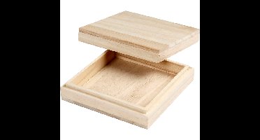 Doos creativ company 10x10x3cm hout